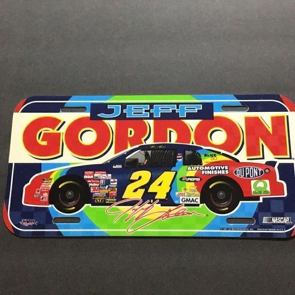 License plate, Jeff Gordon decorative tag